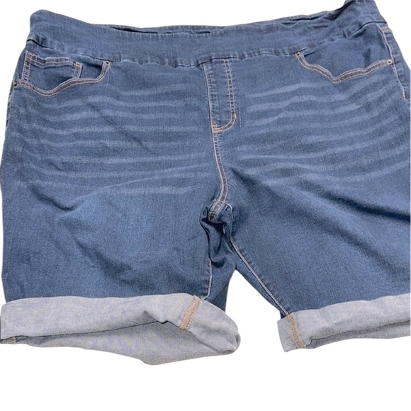 Terra & Sky Dark Denim Shorts size 3X - Picture 1 of 5